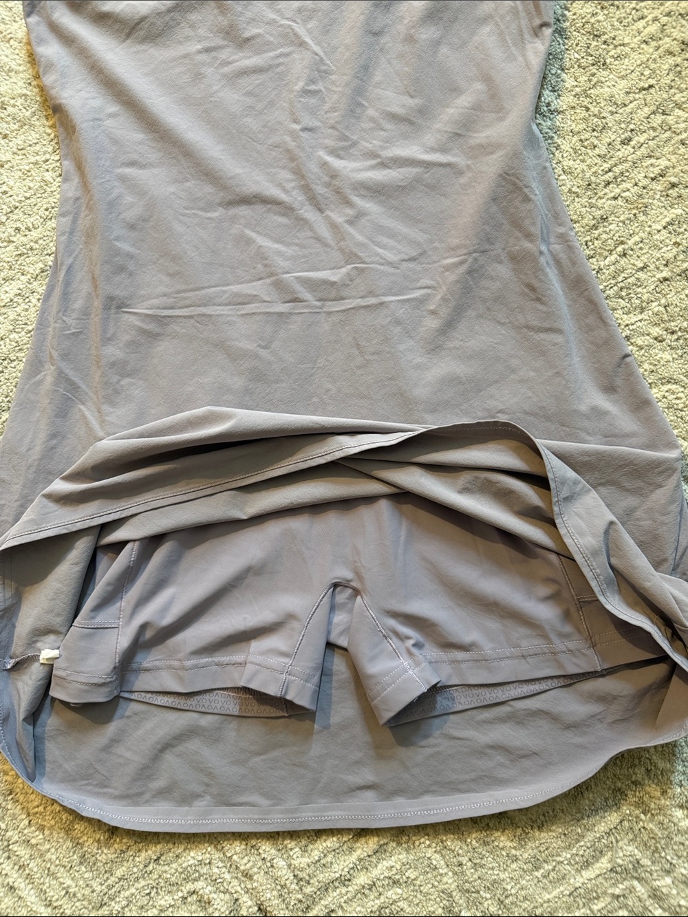 Women’s Lavender Racerback Exercise Dress - Picture 3 of 4